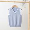 Chalecos Infantiles, Uniformes de Jardín de Infancia, Suéteres de Primavera y Otoño, Ropa de Abrigo, Fabricantes Mayoristas de Ropa Infantil, Chalecos de Punto para Niñas Estilo Británico