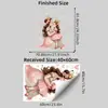 Brup Princesa Madre e Hija Abrazo Pegatina de Pared Cálida Cuento de Hadas Estrellas Corazón Habitación de Niña Decoración Pegatina de Pared Hs5164H