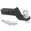 Engate Quadrado para Reboque Braço de Reboque Modificação Off-Road Gancho de Reboque Especial Acabamento Preto Fosco Gancho de Reboque Bola de Reboque