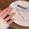 Pendientes de Borla de Zirconia Micro-Pavimentados de Dos Piezas para Mujer, Exquisitos y Versátiles, Pendientes Largos de Alta Gama, Pendientes de Nuevo Estilo 2026
