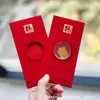 Oro Puro 999 Princesa, ¡Por Favor Hazte Rica! Nuevo Estilo Sobre Rojo Pegatina para Teléfono Regalo para Reunión Anual de la Empresa Contrato