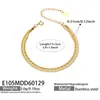 Misterio y Elegancia: Pulsera de Doble Capa con Cadena de Acero Inoxidable de Hoja de Estilo Minimalista y Cadena de Perlas de Arroz, Chapado en Oro PVD, No se Desvanece, en Stock