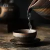Taza de Té de Cerámica Gruesa Taza de Té Cerámica Retro Hogareño Juego de Té Kung Fu Taza Individual Tazón Pequeño para Té Taza de Maestro Dorado al por Mayor