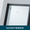 Cabina de Ducha de Puerta Plana Foshan Marco de Acero Inoxidable 304 Vidrio Membrana Gradiente Tipo de Habitación de Baño Separación Seca y Húmeda