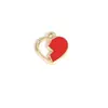Serie Roja Transfronteriza Aleación Goteo de Aceite Accesorios para Joyería DIY Llavero de Corazón de Cereza Aretes Colgante