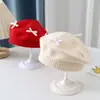 Boina para Niñas para Otoño e Invierno, Lindo Moño Dulce, Gorro de Punto Cálido y Cortavientos para Bebés Niñas, Gorro de Artista Tejido