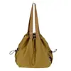 Bolso de Hombro con Cordón de Moda Nuevo, Gran Capacidad, Mochila Estudiante con Cordón Multifuncional, Bolso de Mano para Viajes y Uso Diario para Mujeres