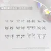 Accesorios para Uñas Lazo Metálico Cinta Oro Plata Blanco Aleación K Uñas Portátiles Accesorios de Lazo para Uñas