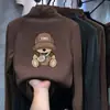 Top de manga larga con cuello medio y estampado de dibujos animados para niños, estilo nuevo primavera, otoño e invierno 2026, capa base cálida de forro polar para niños mayores