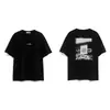 Camiseta Pesada Stone 260g com Estampa de Bússola com Logo, Caimento Solto, Estilo Tendência para Casal, Manga Curta, Unissex