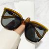Lentes de Sol de Gama Alta para Mujer 2025 Nuevo Estilo Coreano Marco Pequeño Cuadrado Redondo para Cara Cuadrada Adelgazante Lentes de Sol Anti-UV para Hombre a la Moda
