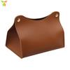 Caja de pañuelos de cuero moderna y sencilla para el hogar, con bolsa de papel portátil multicolor para coche, para hotel o restaurante.
