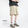 Shorts casuais esportivos de waffle masculinos de verão finos largos calças curtas secagem rápida corrida fitness sobre o joelho shorts