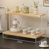 Soporte para Taza de Agua de Escritorio Hogareño Estante de Almacenamiento de Tazas de Té de Múltiples Capas Gabinete de Comedor Encimera Organizador de Tazas de Café Estante de Almacenamiento