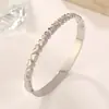 Anillo Sencillo Transfronterizo al por Mayor Pulsera de Acero de Titanio Amor Antiguo Paisaje de Nicho Normcore Joyería de Mano con Forma de Corazón en Espiral al por Mayor