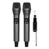 Microfone Sem Fio Transfronteiriço, Um para Dois, Performance Profissional de Palco, Transmissão ao Vivo, Karaokê, Microfone Sem Fio Universal para Uso Doméstico
