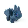 Adornos de Triceratops Alado Impresos en 3D, Cuatro Piezas Móviles, Llavero Colorido, Adornos de Dragón, Cambia de Color Noctilucente