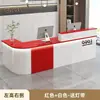 Mostrador de barra, cajero, tienda de ropa moderna y sencilla, mesa de mostrador, tienda de conveniencia, salón de belleza, tienda, pequeño mostrador de recepción.