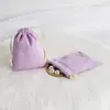 Bolsas de Algodón Terciopelo con Cordón para Venta al por Mayor, Bolsas de Terciopelo, Bolsas de Almacenamiento, Bolsas de Embalaje para Joyería con Impresión de Logo