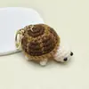 Criativo Desenho Animado Tartaruga Pequena Tartaruga Crochê Feito à Mão Chaveiro Anel Pingente Bolsa Pingente Decoração Presente Atacado
