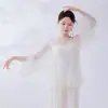 Ropa de Danza Clásica para Mujer, Top Nuevo Estilo Cruzado, Conjunto de Práctica, Etéreo y Elegante, Adecuado para Conjunto de Performance Diaria