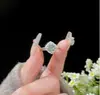 Anel de Zircônia com Diamantes Inteiros de Luxo Leve e de Alta Qualidade, Elegante Retrô, Anel Aberto Exquisito e Elegante para o Dedo Indicador, Anel de Empilhar Super Brilhante