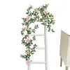 Enredadera de Rosas Artificiales para Decoración de Arcos de Boda, Paisajismo Comercial, Cubiertas de Pared con Flores de Enredadera, Flores Falsas al por Mayor