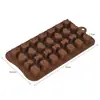 Molde de Silicone para Chocolate Desenho Animado Multiestilo Transfronteiriço Números e Letras Molde de Assar DIY Molde para Fudge Cubo de Gelo