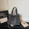 Bolsa Estilo Perezoso, Gran Capacidad, Bolso Cruzado Casual Estilo Coreano, Bolso de Mano para Ir al Trabajo, Bolso de Hombro de Mezclilla Retro
