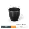 Juego de Vajilla de Melamina Plástico Tazón Pequeño Tazón para Condimentos Restaurante Comercial Taza Imitación Porcelana Negra Cuchara Tazón Pequeño para Sopa Tazón para Arroz