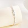Pulsera de Plata de Ley S925 Amor Plata Rota para Mujer Estilo Coreano Estilo Coreano Nicho Exquisito Estilo Frío Ins Amor Joyería de Mano para Mujer