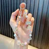Llavero Colgante de Cadena con Cuentas de Cristal Llavero Colgante para Bolso Llavero de Coche Regalos Pequeños para Estudiantes Venta al por Mayor