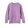 Suéter de cachemira para niños, suéter para niños, suéter para niñas, camisa de punto para niñas, suéter de lana gruesa de estilo occidental para niños medianos y grandes de otoño e invierno