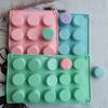15 moldes de silicona pequeños cilíndricos uniformes para hornear pasteles de mousse, utensilios para hornear moldes dulces franceses cilíndricos