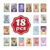 Compra Directa Transfronteriza de 18 Lindas Tarjetas de Animales Guerreros con Citas Inspiradoras sobre Coraje, Confianza, Resiliencia y Energía Positiva