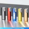 Novo produto metal reto à prova de vento isqueiro fabricantes vendem criativo reto ferro máquina à prova de vento isqueiro inflável