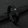 Ventas Directas de Fábrica Anillo de Acero Inoxidable Diseño de Nicho Facetado Anillo de Cruz Anillo Sencillo Liso Joyería para Mano
