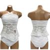 Traje de Baño Bikini para Mujer 2026 Nuevo Estilo Conjunto de Tres Piezas Blanco de Alta Gama Sexy Chica Caliente Pecho Pequeño Vacaciones en la Playa