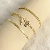 Joias Transfronteiriças Europeias e Americanas Conjunto Simples de Corrente Cobra Tornozeleira Moda Liga de Zinco Pingente Borboleta Tornozelo Feminino Acessórios