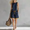Conjunto de Pantalones Anchos sin Mangas con Bloques de Color de Nuevo Estilo Transfronterizo Europeo y Americano para Mujer, Conjunto Informal de Moda de Dos Piezas para Mujer, Verano t