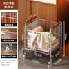 Armario de Baño Cesta para Ropa Sucia Carrito Cesta de Lavandería para el Hogar Cesta con Ruedas para Ropa Sucia de Baño Cesta de Ropa Sucia de Pie