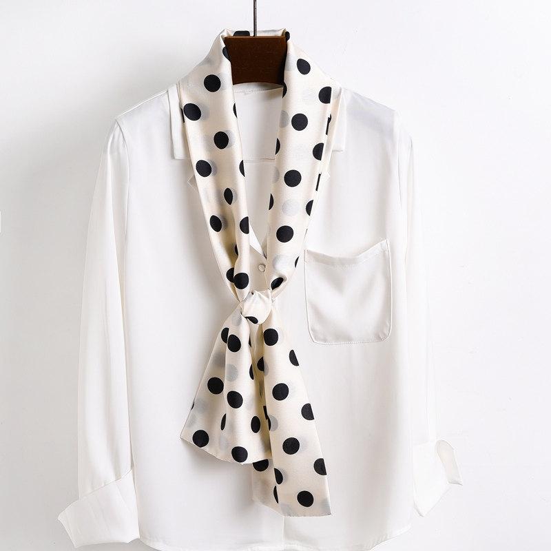 智贝SKU图_3明星同款细窄长条小丝巾女春秋洋气时尚韩国