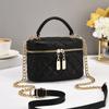 Bolsa Caixa para Mulheres 2026 Novo Estilo Pequena Caixa Quadrada Bolsa de Mão Acolchoada Bolsa de Ombro Bolsa de Corrente Estilo Chanel Mini Bolsa Transversal Tendência