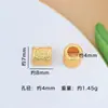 Método Antiguo Dorado Alta Retención de Color Chapado en Cobre Oro Arena Patrón de Moneda de Cobre Barril de Cerdo Pequeño Perla Barril Colgante de Gota de Agua Borla Accesorios para Joyería DIY