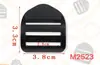 Mercadorias de fábrica fivela de olho fivela trapezoidal curva ajuste de alça de mochila fivela de quatro barras fivela de escada plana fivela de ajuste de plástico