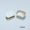 Rinestones Brillantes para Uñas Dongzhou 8*6MM Rectangulares Octagonales de Fondo Puntiagudo Rinestones Accesorios para Aretes DIY Nuevos Rinestones de Cristal K9
