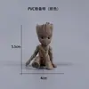 Figura de Groot Hombre Árbol de PVC Maceta Muñeca para Vestir Caja Ciega Gashapon Postura Sentada Mini Groot