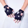 Guantes Calientes de Pollo de Dibujos Animados para Bebé Otoño e Invierno A prueba de Frío Engrosados Lindos para Niños y Niñas de Cinco Dedos Medio Dedo Tapa Abatible
