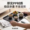 Uau, bandeja de lanches PP com design de ondas d'água, perfeita para uso doméstico, mesa de centro, armazenamento de frutas, frutas secas e servir sobremesas para o chá da tarde