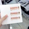 Pieza de uña vestible para fototerapia hecha a mano pura 12 piezas uña vestible incomparable al por mayor producto terminado arte de uñas reutilizable